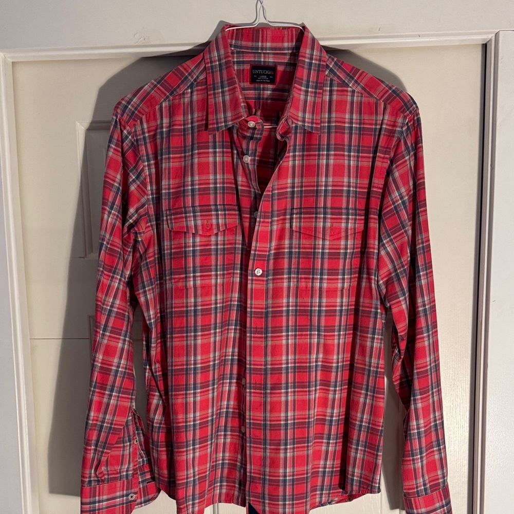 Pinkish red Untuckit Men's Shirt
